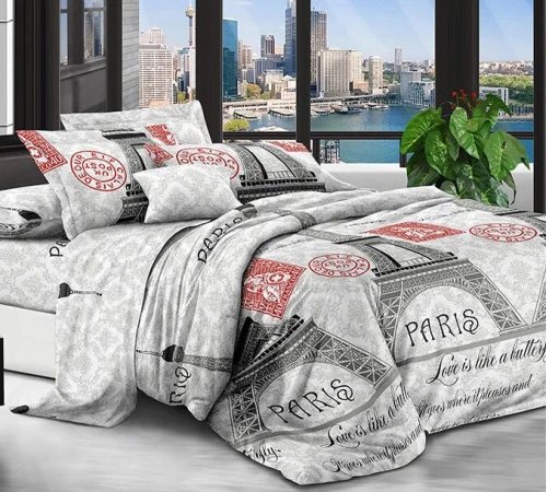 Наволочка 100% полиестер 15-0011 Eiffel Tower