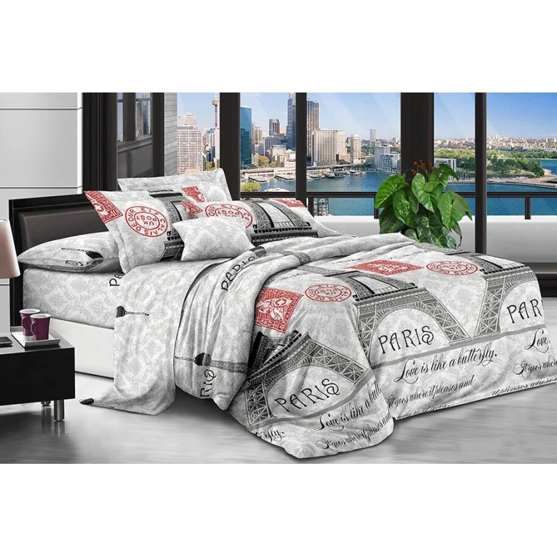 Наволочка 100% полиестер 15-0011 Eiffel Tower