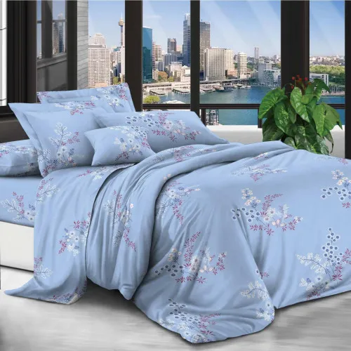 Комплект постільної білизни 100% поліестер 15-0278 Cornflower field
