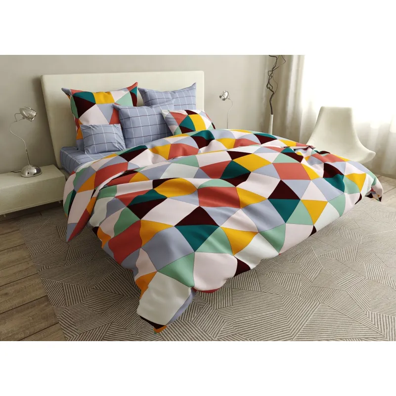 Комплект постельного белья Бязь 17-0403 Rhombuses