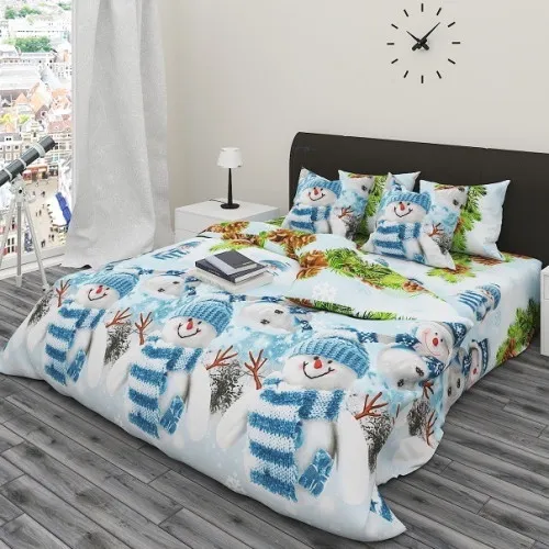 Комплект постільної білизни Бязь 17-0266 Snowman