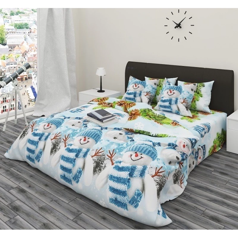 Комплект постельного белья Бязь 17-0266 Snowman