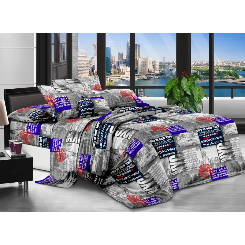 Комплект постільної білизни 100% поліестер 15-0257 Donald