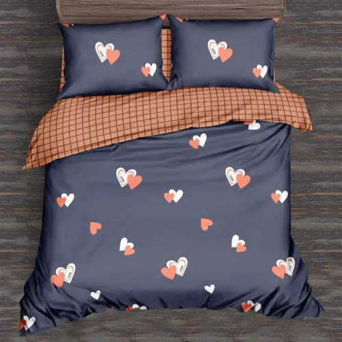 Комплект постільної білизни Бязь 17-0442 Blue orange