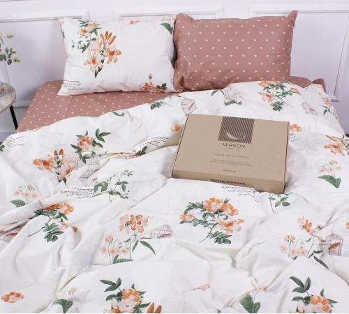 Комплект постільної білизни Mirson Ranforce Elite 17-0401 Bird in a cage