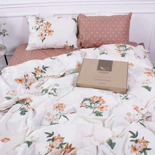 Комплект постільної білизни Mirson Ranforce Elite 17-0401 Bird in a cage