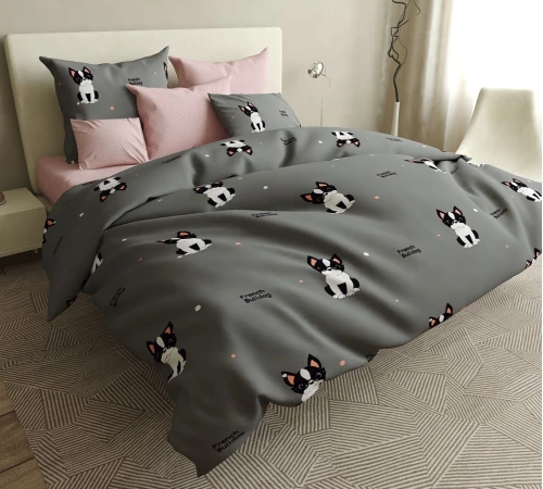 Комплект постільної білизни Бязь 17-0404 Pekingese