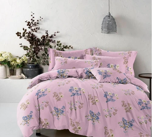 Комплект постільної білизни Бязь 17-0439 Pink split