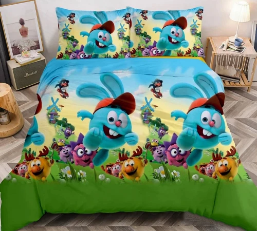 Комплект постільної білизни Бязь 17-0318 Smeshariki