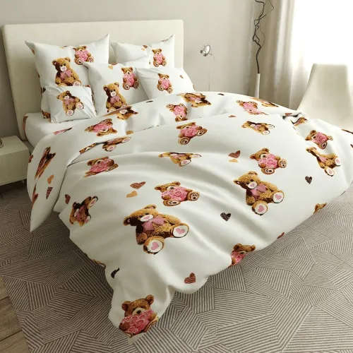 Комплект постільної білизни Сатин 22-1246 Love Berry