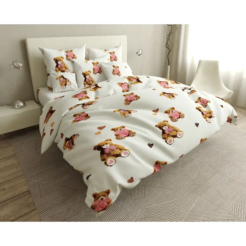 Комплект постільної білизни Сатин 22-1246 Love Berry