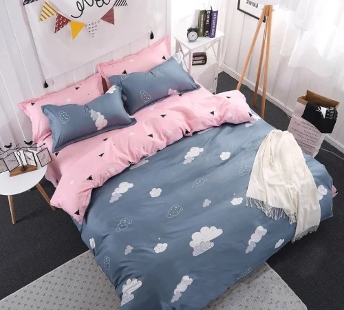 Комплект постільної білизни Бязь 17-0311 Clouds