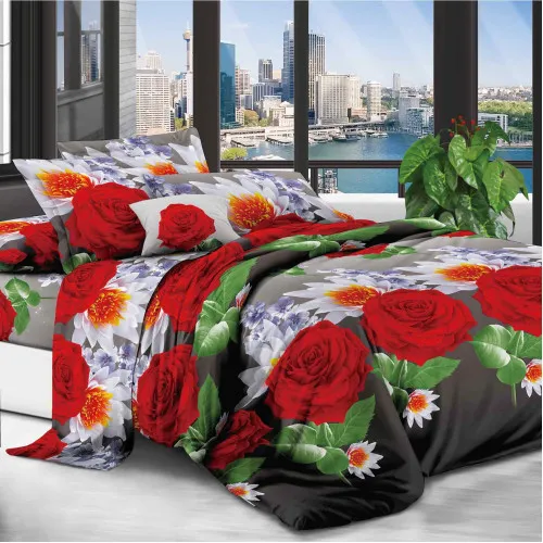 Комплект постільної білизни 100% поліестер 15-0129 Harp