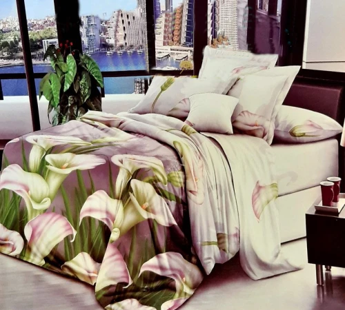 Комплект постельного белья 100% полиэстер 15-0049 Hong Kong