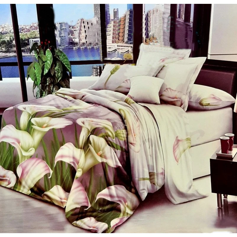 Комплект постельного белья 100% полиэстер 15-0049 Hong Kong