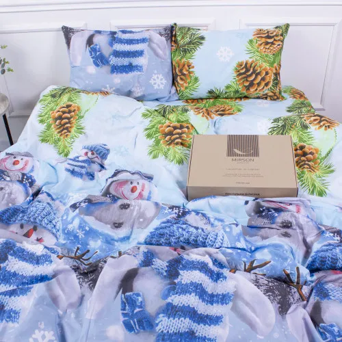 Комплект постельного белья Mirson Ranforce Elite 17-0266 Snowman