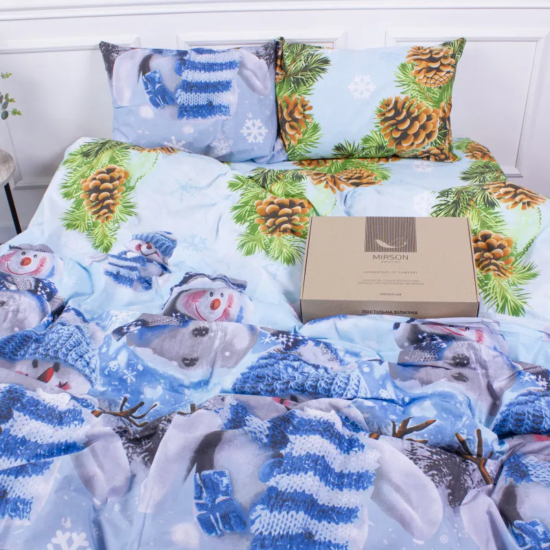 Комплект постільної білизни Mirson Ranforce Elite 17-0266 Snowman