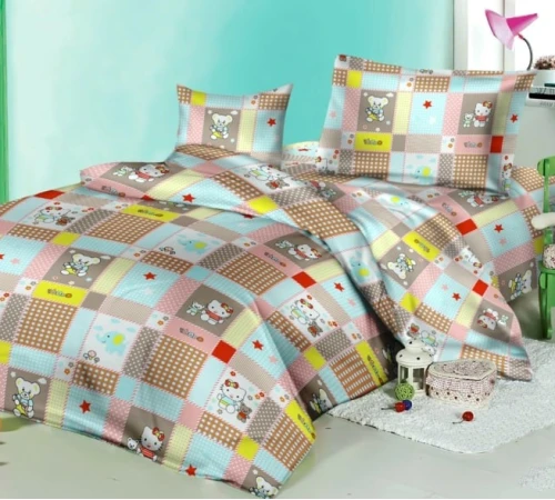 Комплект постельного белья Бязь 17-0501 Hello kitty