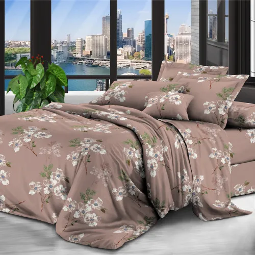 Комплект постільної білизни 100% поліестер 15-0276 Marcela