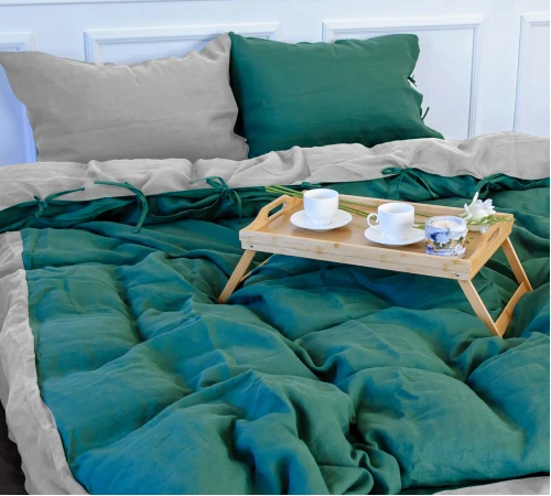 Комплект постільної білизни Льон Organic Natural Line "Green meadow"