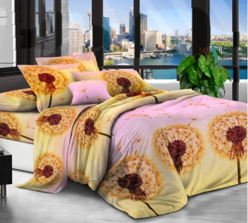 Комплект постельного белья 100% полиэстер 15-0051 Jakarta