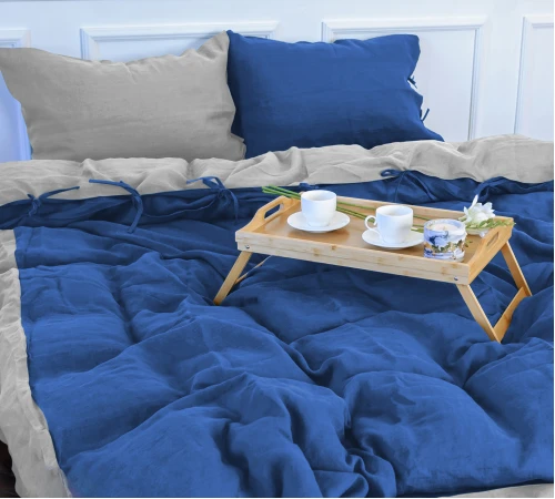 Комплект постільної білизни Льон Organic Natural Line "Aquamarine"