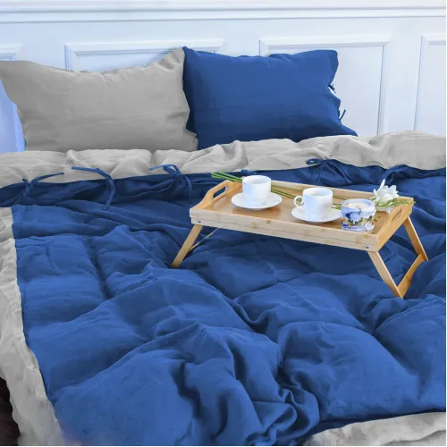 Комплект постільної білизни Льон Organic Natural Line "Aquamarine"