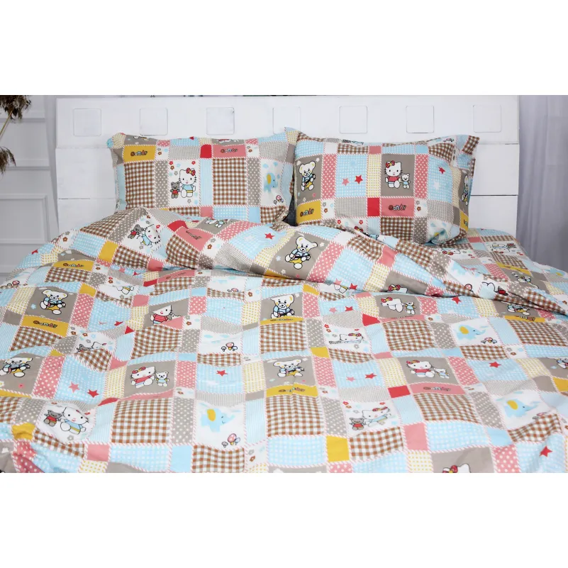 Комплект постельного белья MirSon Ranforce Elite 17-0501 Hello kitty