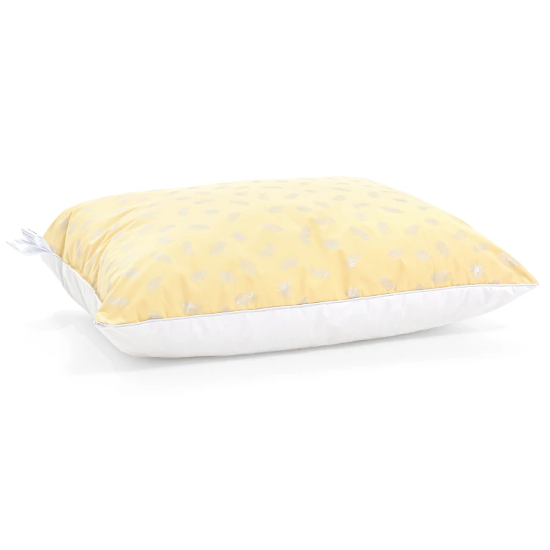 Подушка пуховая KARMEN №1801 "Bio-Beige" 90% Bio пух тик (средняя)