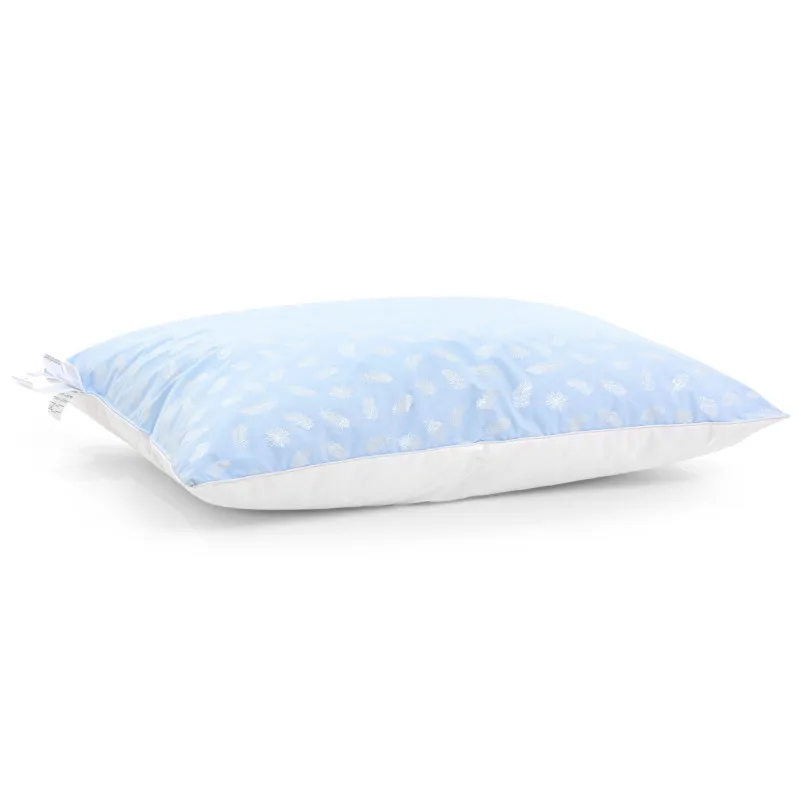 Подушка пуховая KARMEN №1803 "Bio-Blue" 90% Bio пух тик (мягкая)