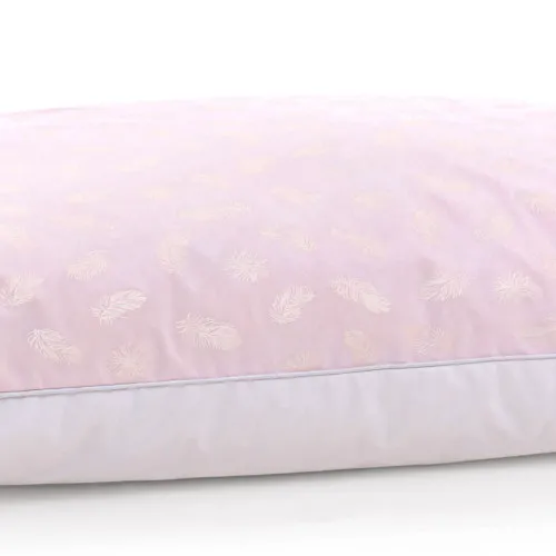 Пуховая подушка KARMEN №1806 "Bio-Pink" 90% пух (МЯГКАЯ)