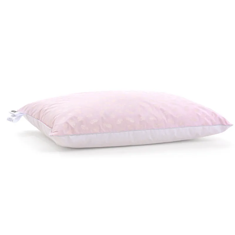 Пуховая подушка KARMEN №1806 "Bio-Pink" 90% пух (МЯГКАЯ)