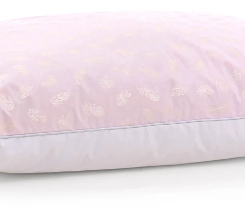 Пуховая подушка KARMEN №1807 "Bio-Pink" 90% пух (СРЕДНЯЯ)