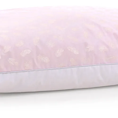 Пухова подушка KARMEN №1807 "Bio-Pink" 90% пух (середня)