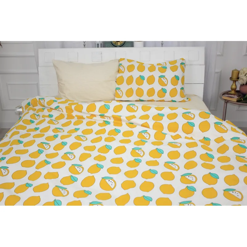 Комплект постельного белья MirSon Ranforce Elite 17-0531 Striped Lemon