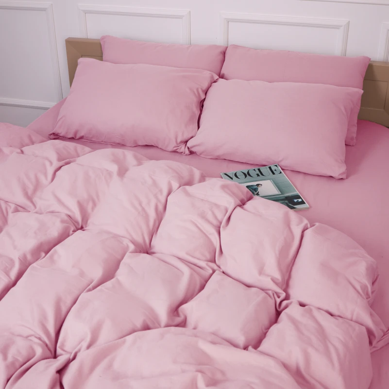 Комплект постільної білизни Фланель 008 "Pink" - 11