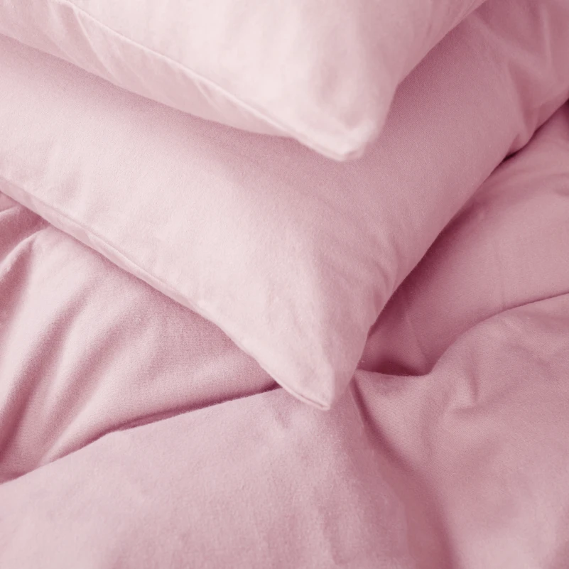 Комплект постільної білизни Фланель 008 "Pink" - 13