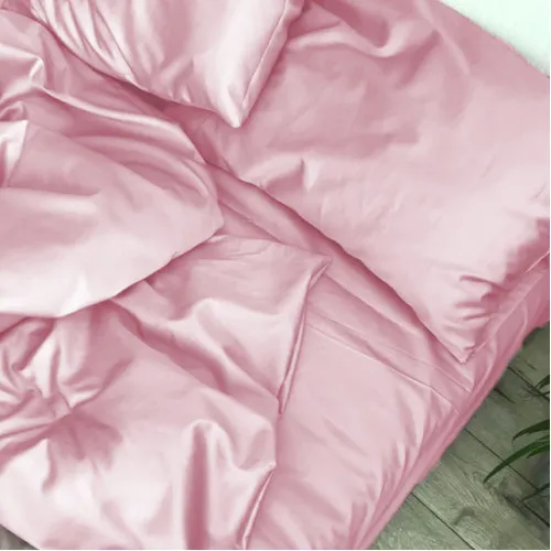 Простынь на резинке Satin Light Pro 10-003 Pink  - высота 25 см (детские 10 см)