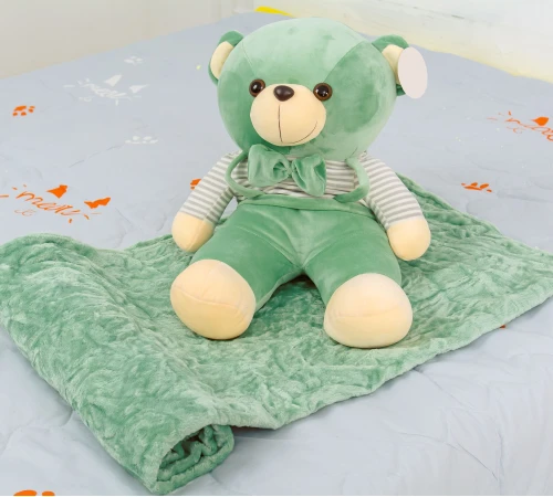 Плед+подушка дитячі №1050 Bear Green
