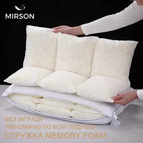 Подушка Silver Cloud №1000 Memory сатин (м'яка) - 3