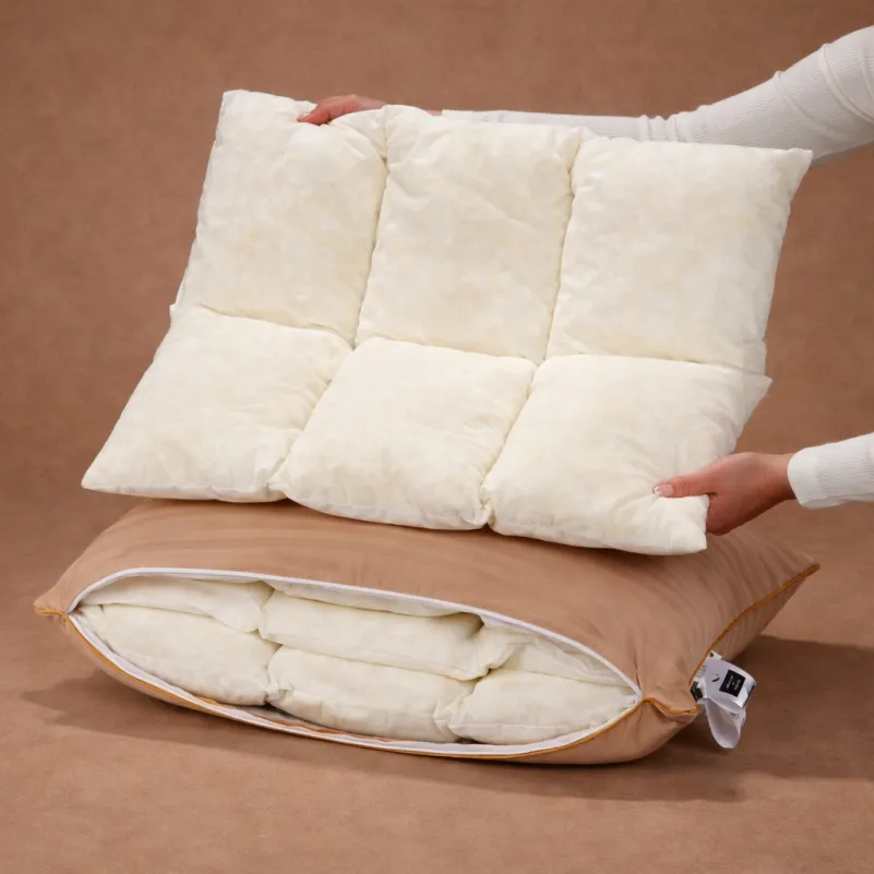 Подушка Carmela Hand Made №1484 Memory сатин-жакард (середня) - 9