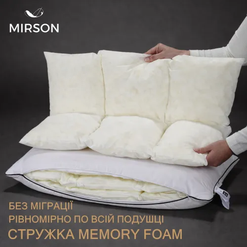 Подушка Royal Pearl Hand Made №1490 Memory сатин-жакард - 3