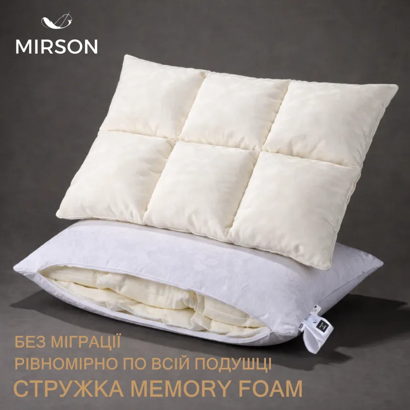 Подушка №15-91 Ferrero memory effekt White (мягкая) - 2