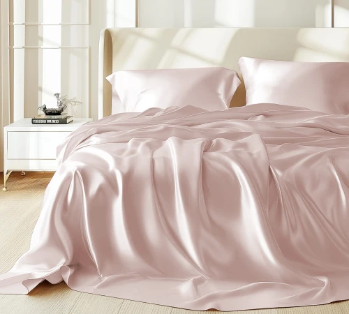Комплект постільної білизни 100% натуральний шовк сорт Mulberry 30-10 powder - 2