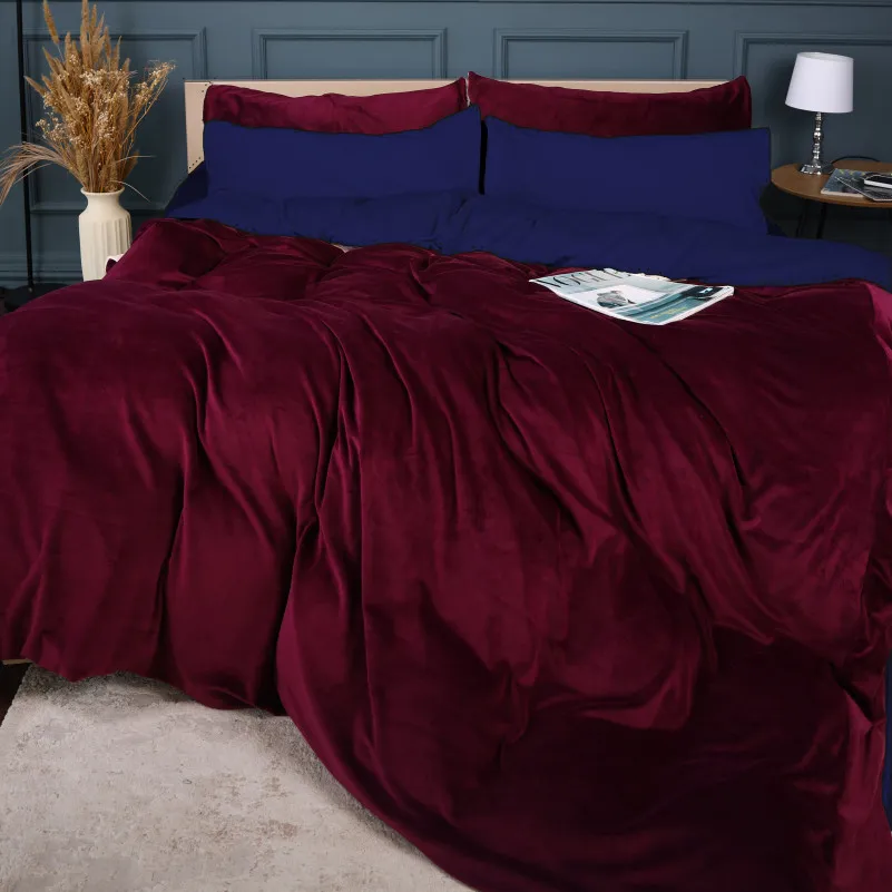 Комплект постельного белья Велюр Winter Frost 28-0006 + 28-0002 Primula Velvet