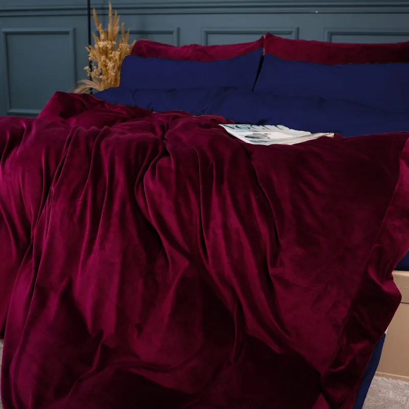 Комплект постельного белья Велюр Winter Frost 28-0006 + 28-0002 Primula Velvet - 2