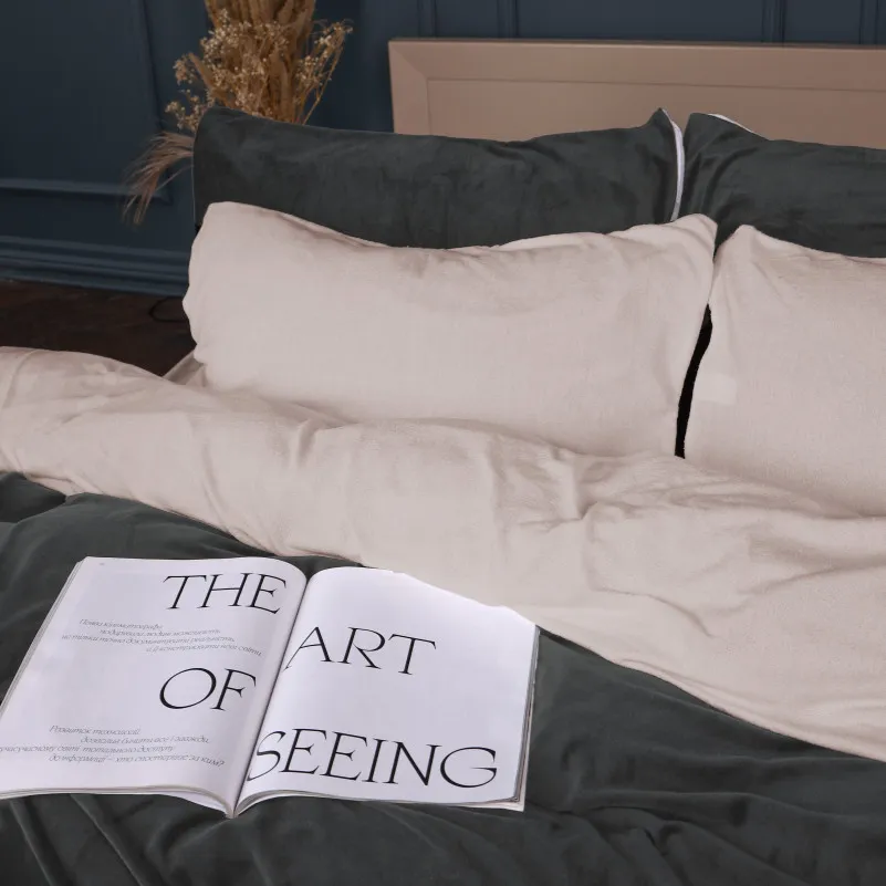 Комплект постільної білизни Велюр Winter Terry 28-0033 Pulmonaria - 2