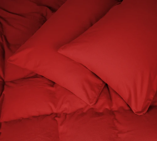 Простирадло на гумці Фланель 009 "Red" висота 25 см (дитячі 10 см)