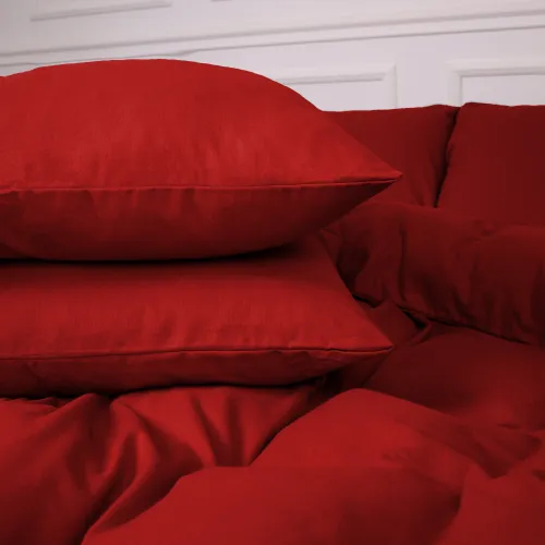 Наволочка Фланель 009 "Red" - 5