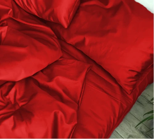 Простынь на резинке Satin Light Pro 10-007 Red  - высота 25 см (детские 10 см)